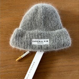 Eugenia Kim Soft Gray Angora Beanie